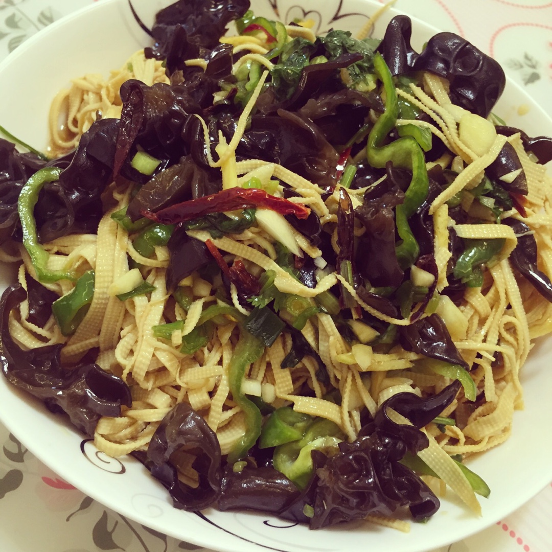 葱油豆腐皮