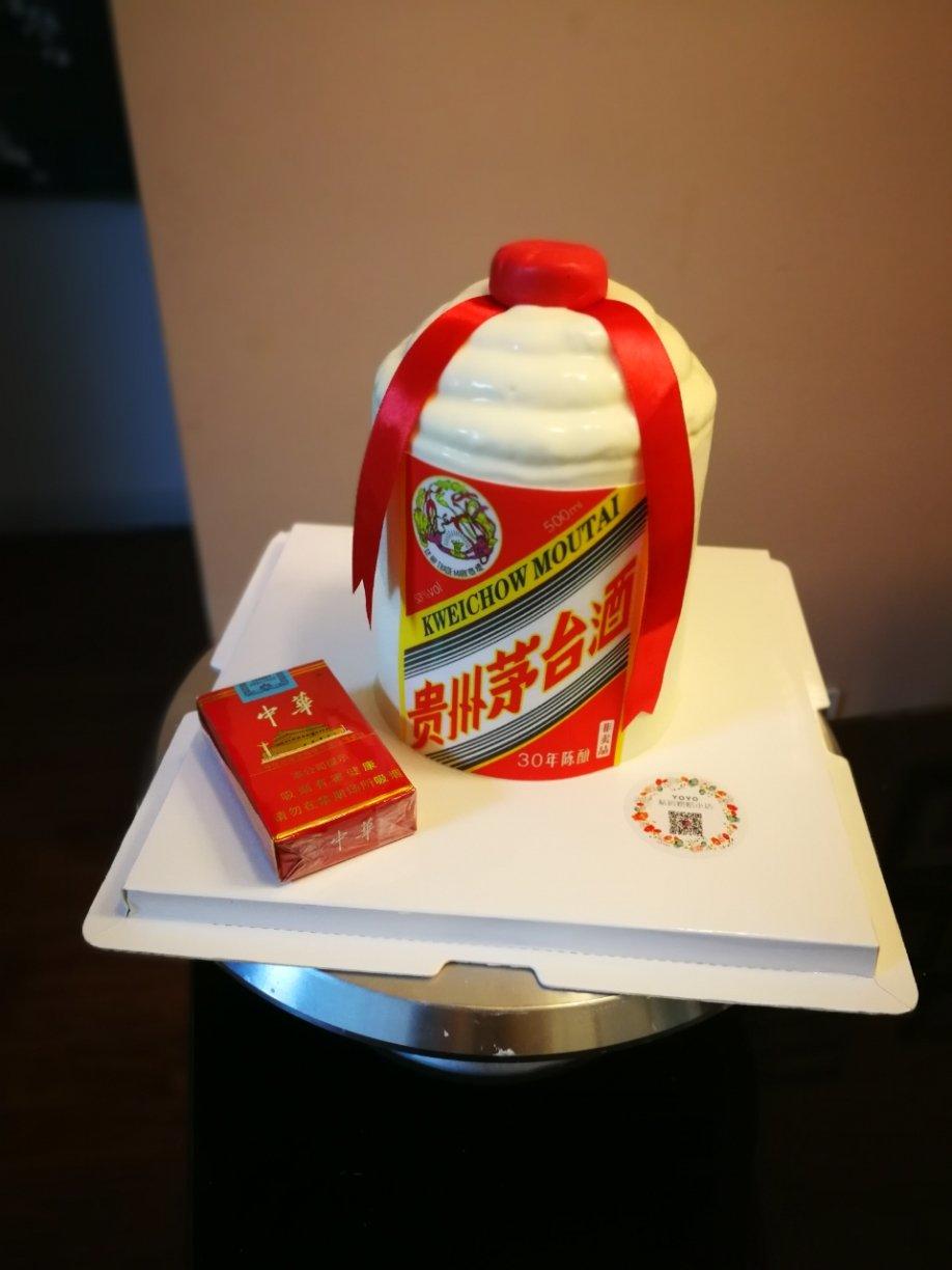 茅台酒蛋糕 酒瓶蛋糕