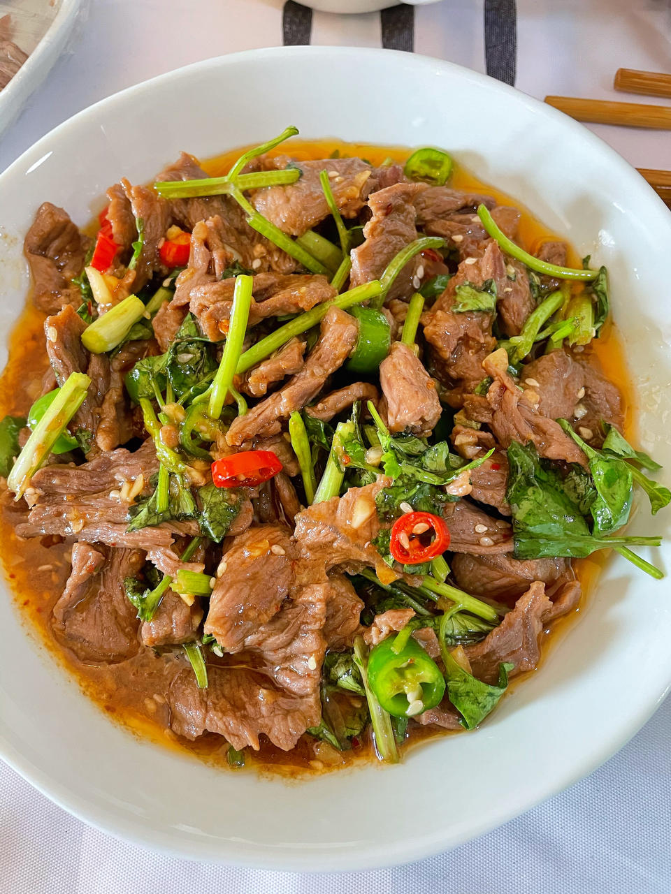 香菜牛肉
