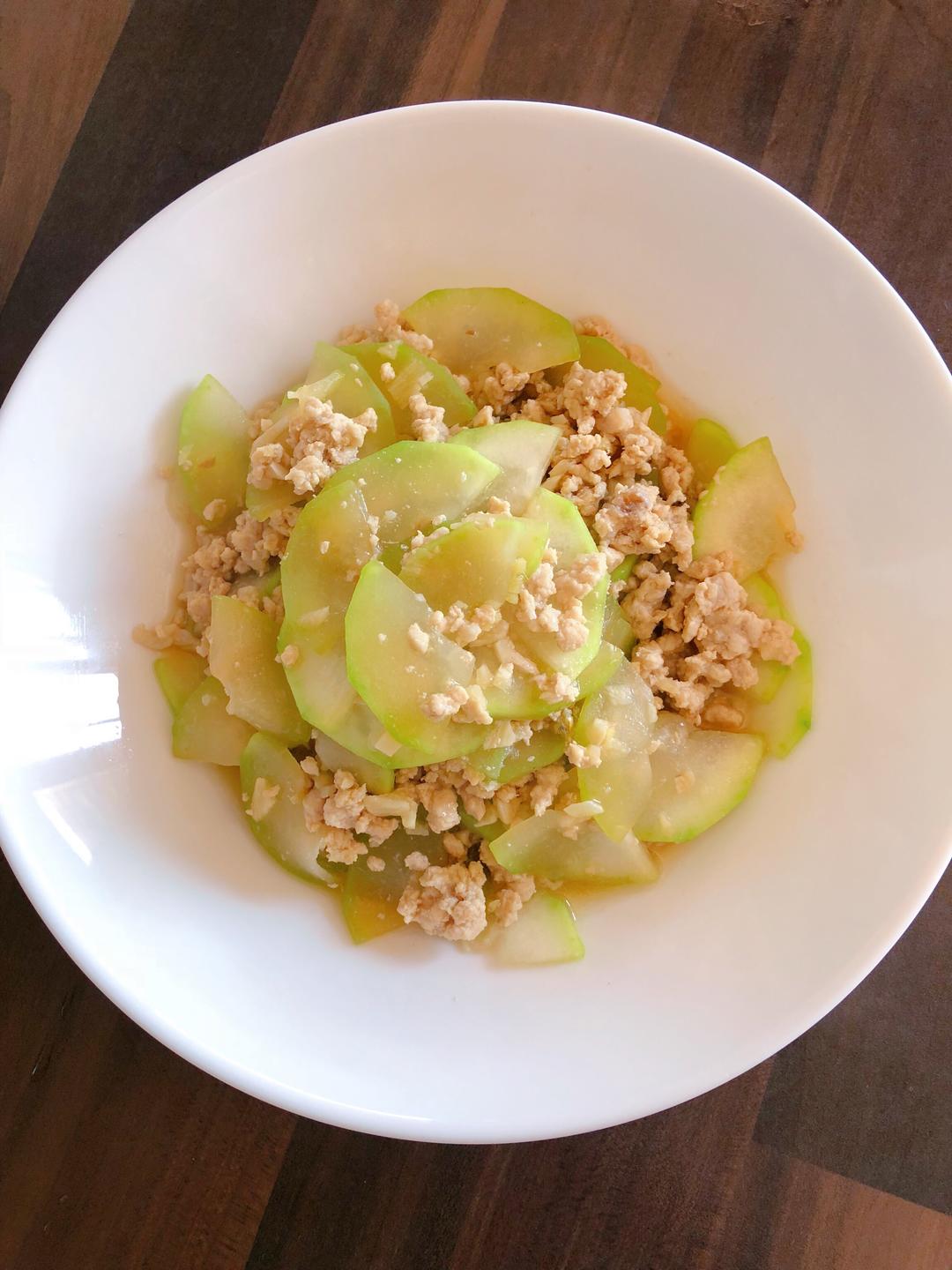 蒲瓜炒肉末的做法