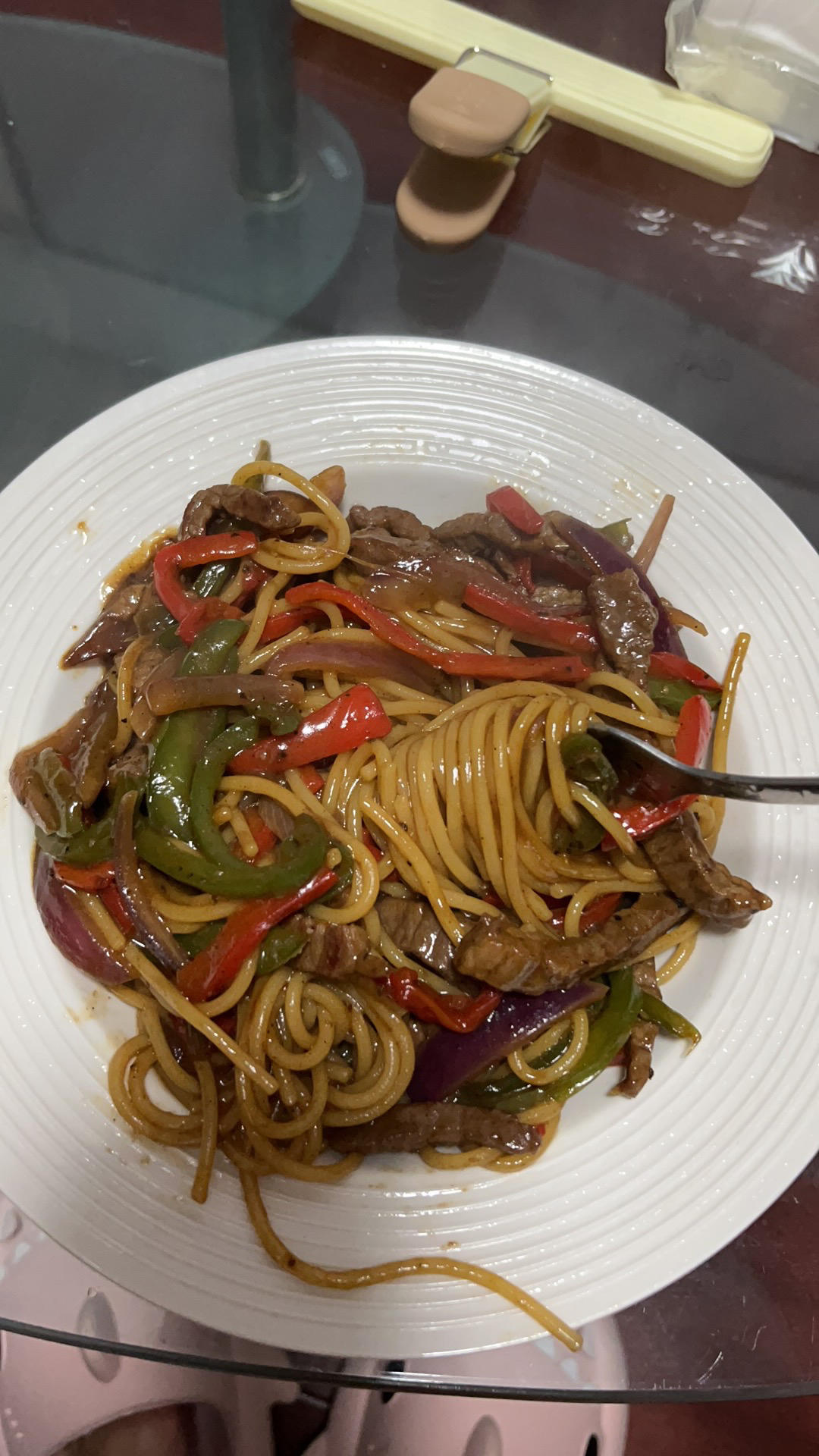 味道不输西餐厅的黑椒牛柳意面