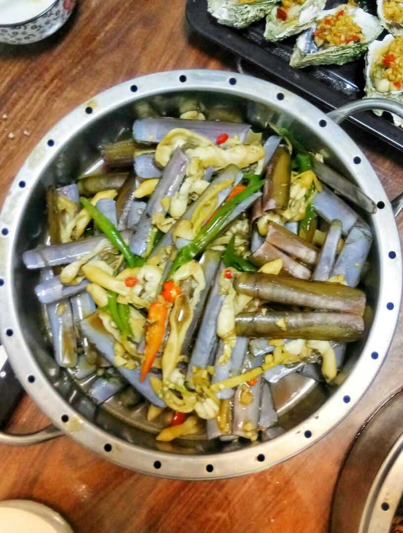 爆炒蛏子