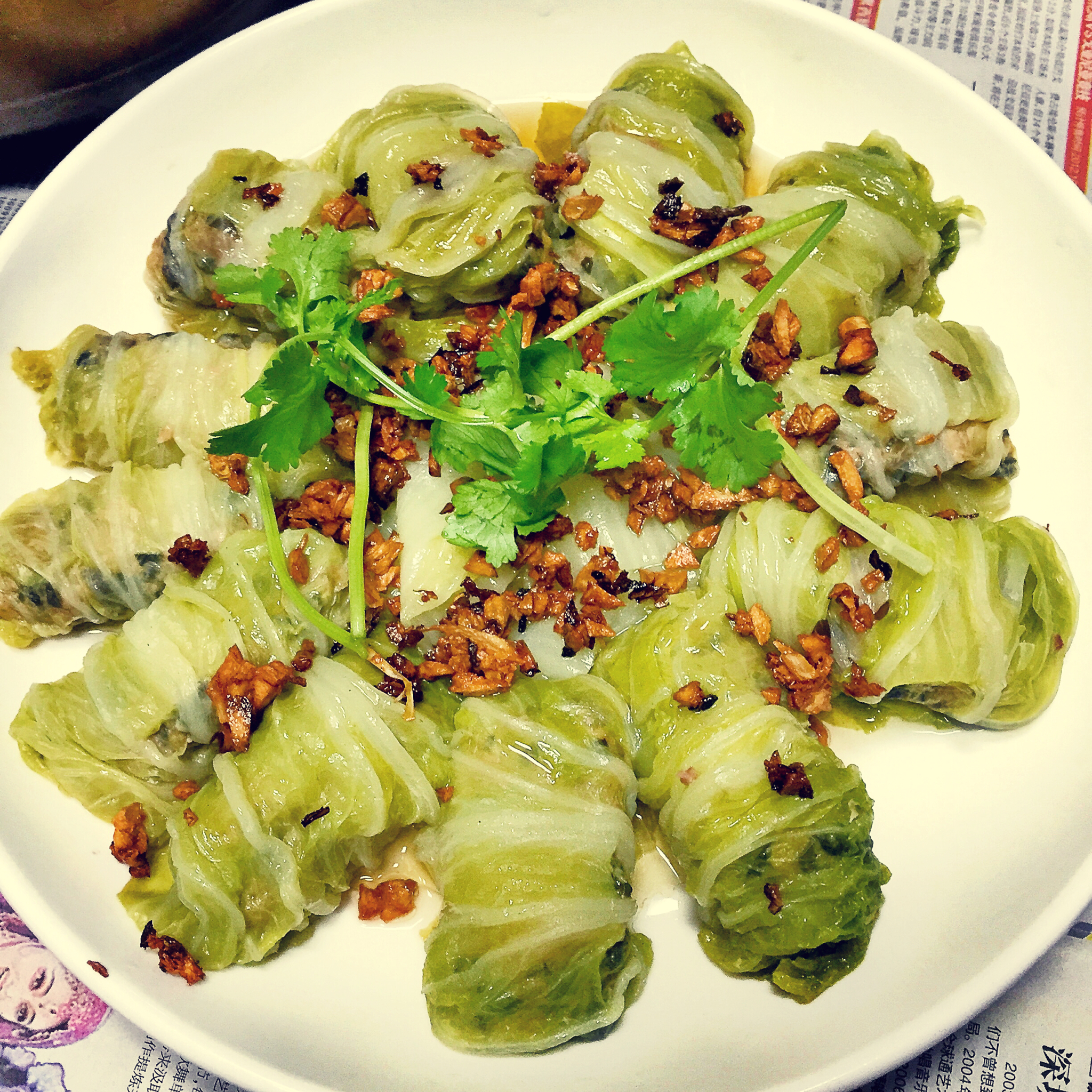 肉酿白菜卷