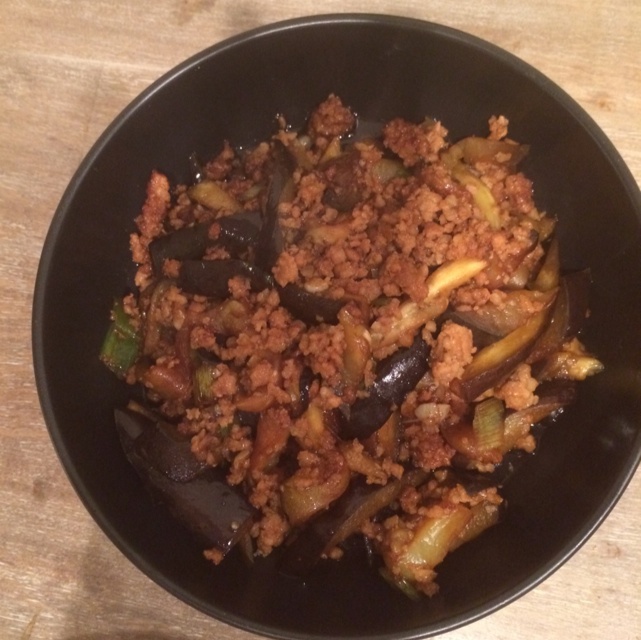 红烧肉末茄子