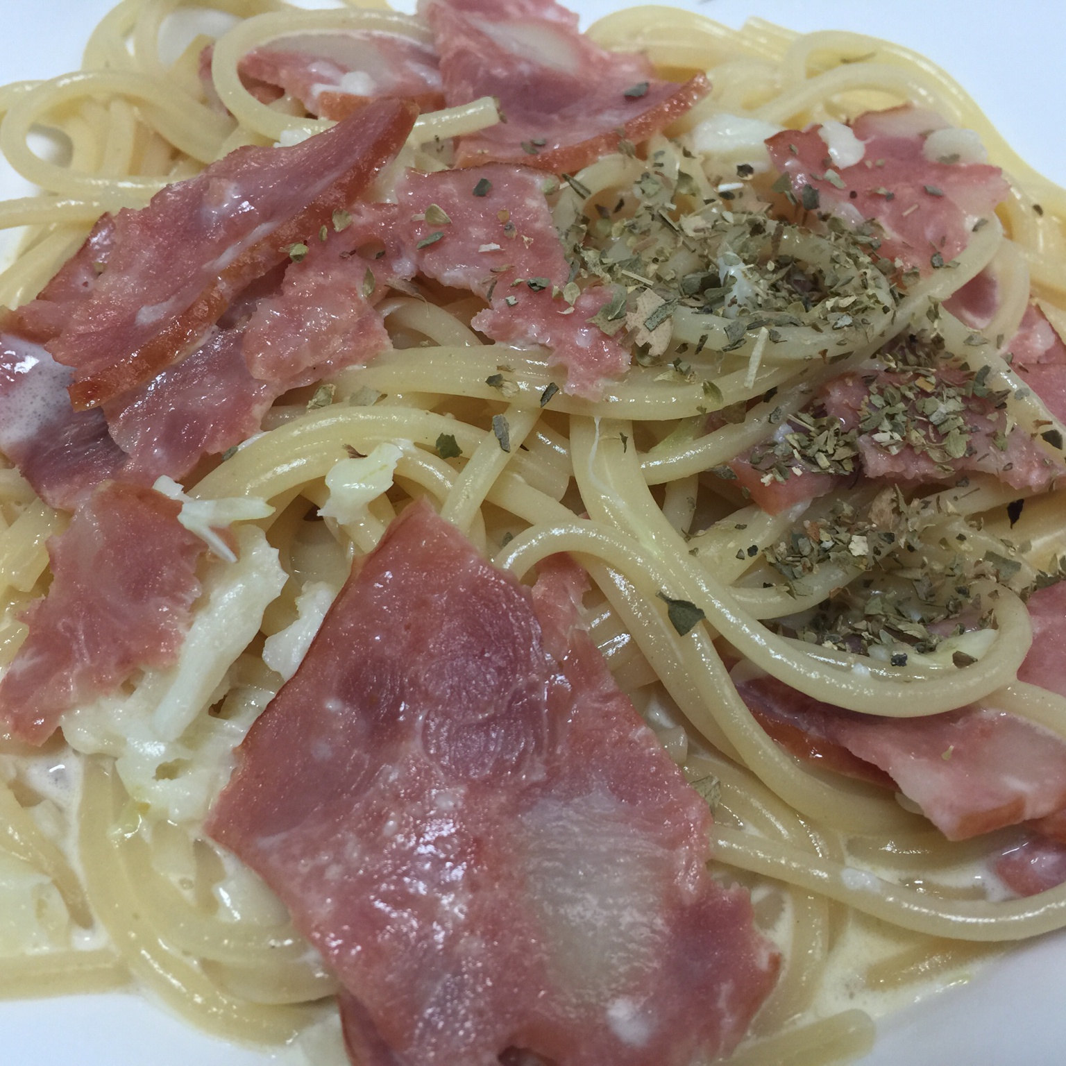 奶油培根意大利面（spaghetti）