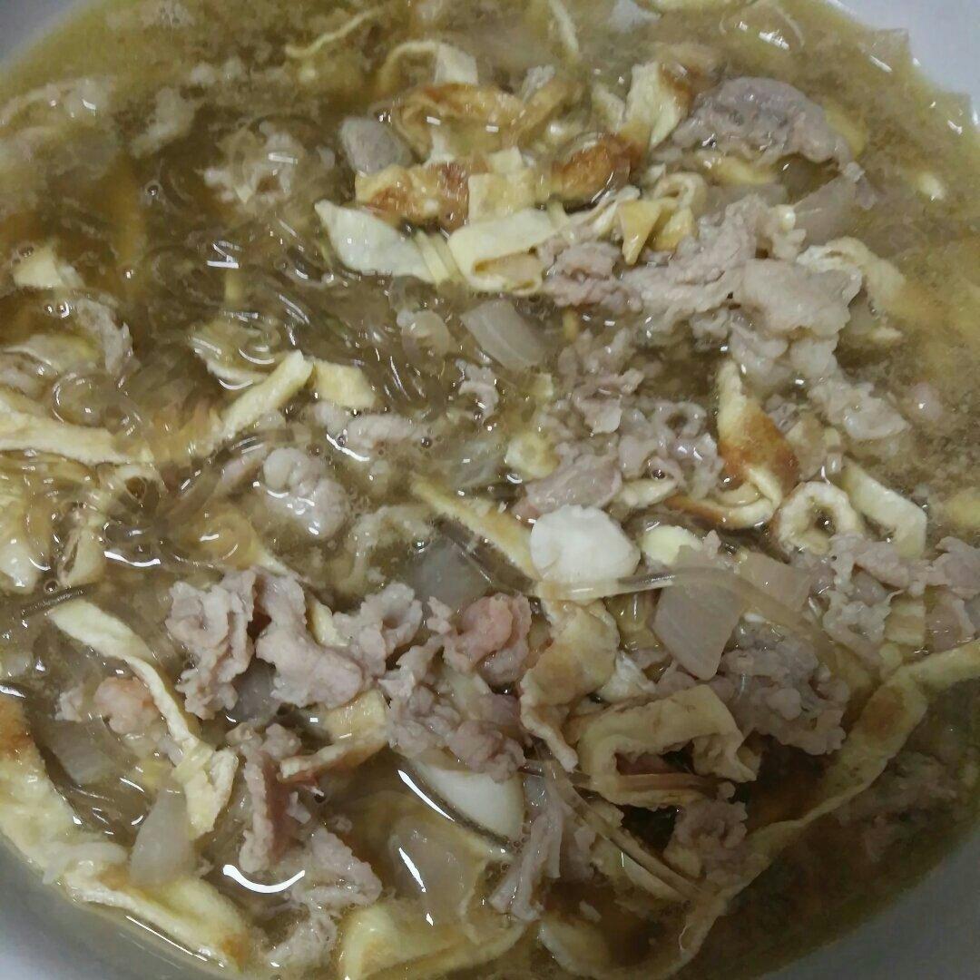 本家烤肉的牛肉粉丝汤