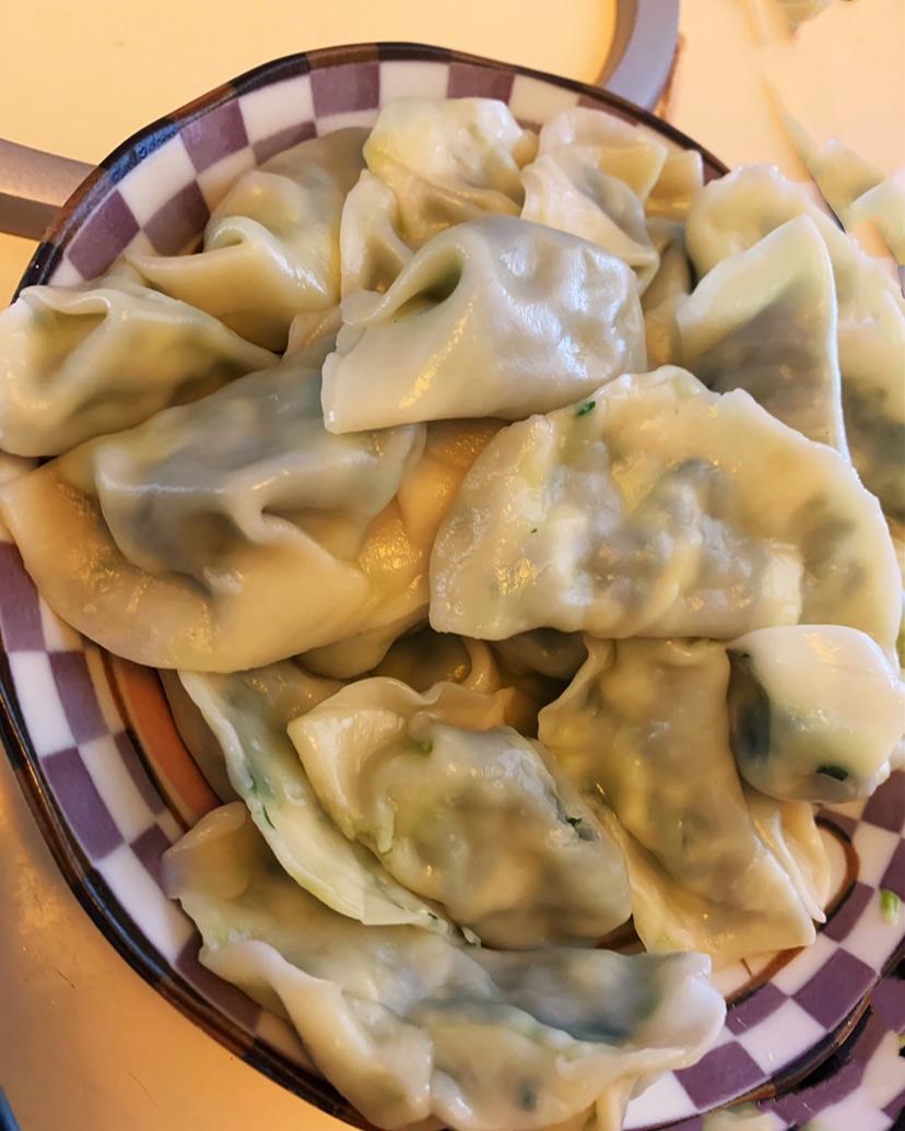 韭菜虾仁水饺(韭菜不出水)