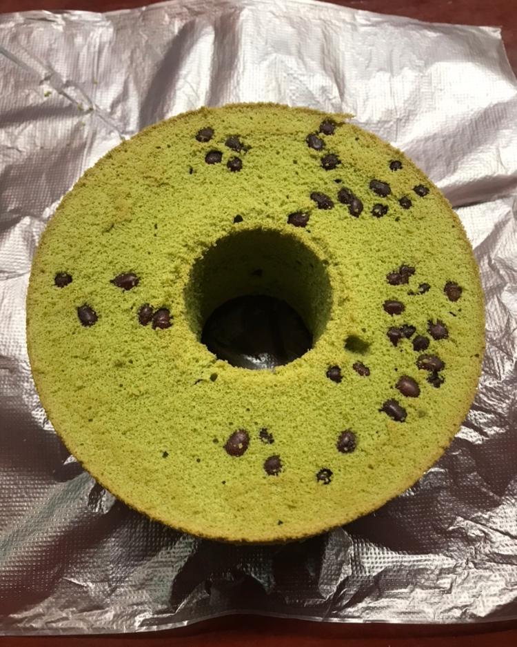 细腻绵软抹茶红豆戚风【附蜜红豆分布均匀小技巧】