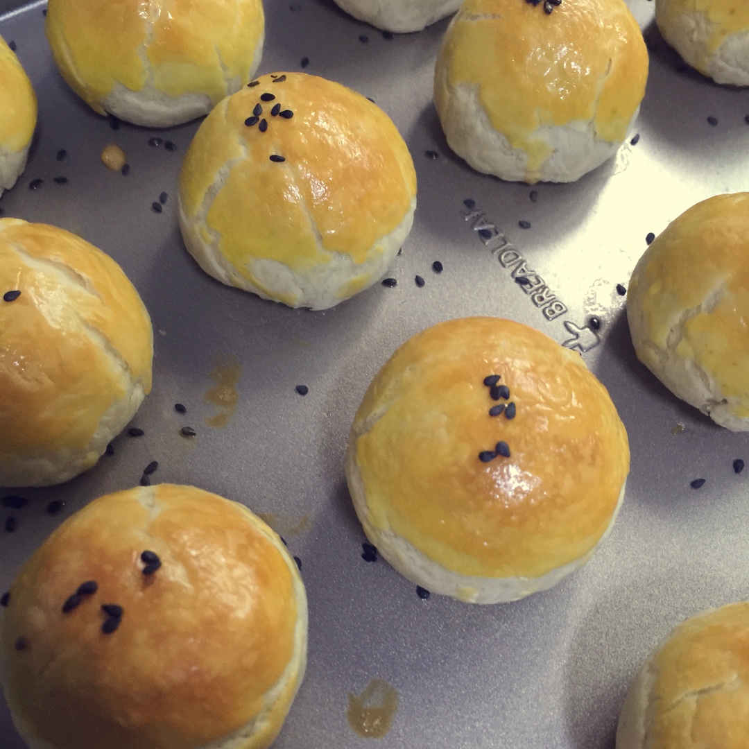 麻薯香芋酥/台湾大甲芋头酥(无猪油完美复刻2015.10修订各种抹茶酥、绿茶酥、蛋黄酥、紫薯酥通用哟）