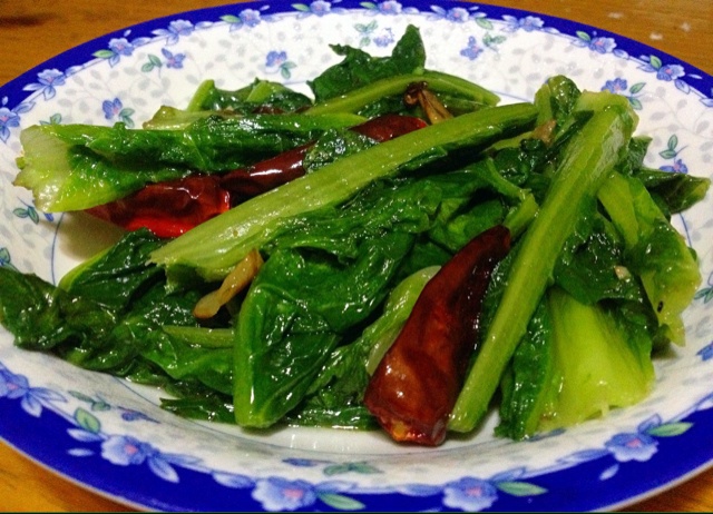 家常辣炒莴笋叶