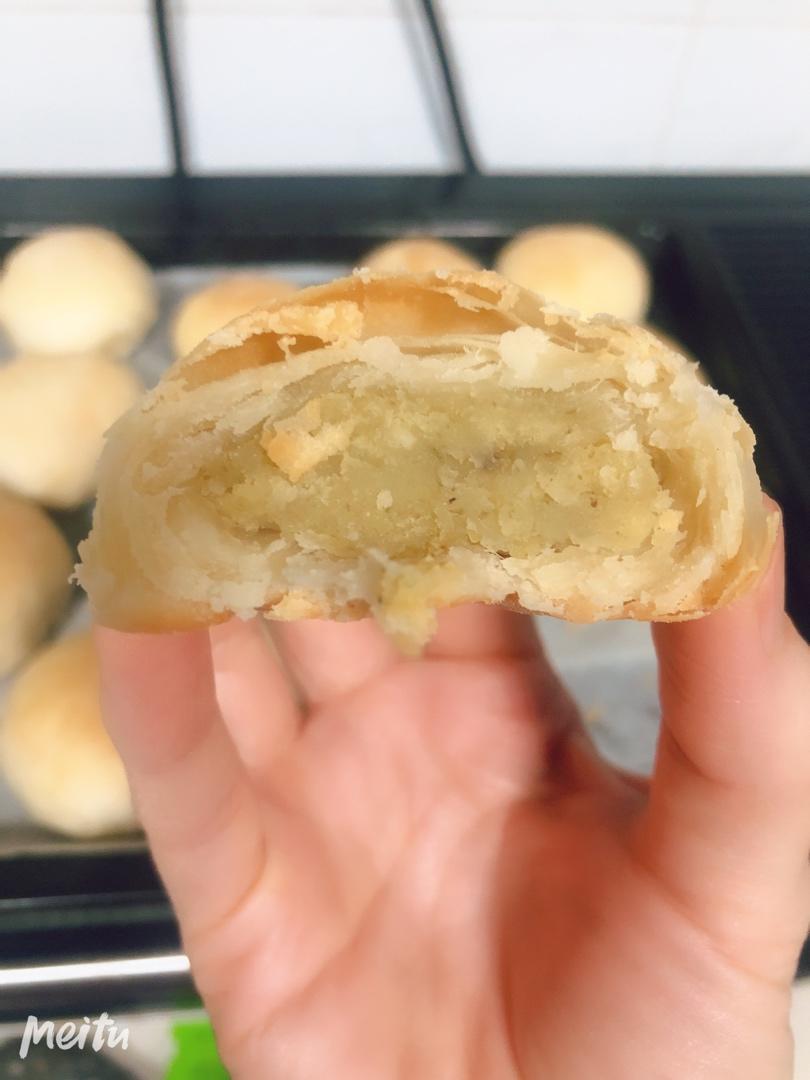 堂妈小厨——酥皮绿豆饼