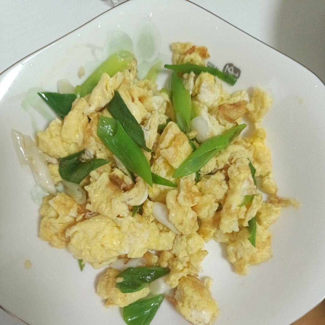 大葱炒鸡蛋