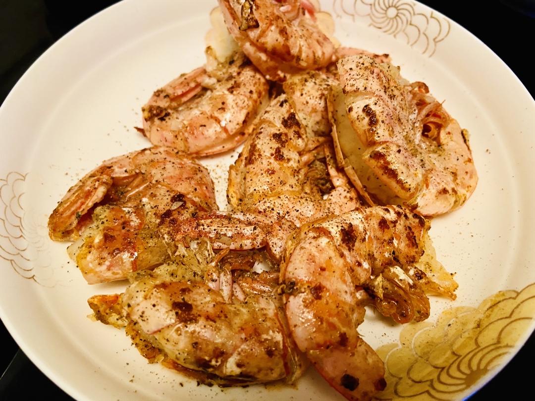 独门腌虾大法——煎阿根廷红虾