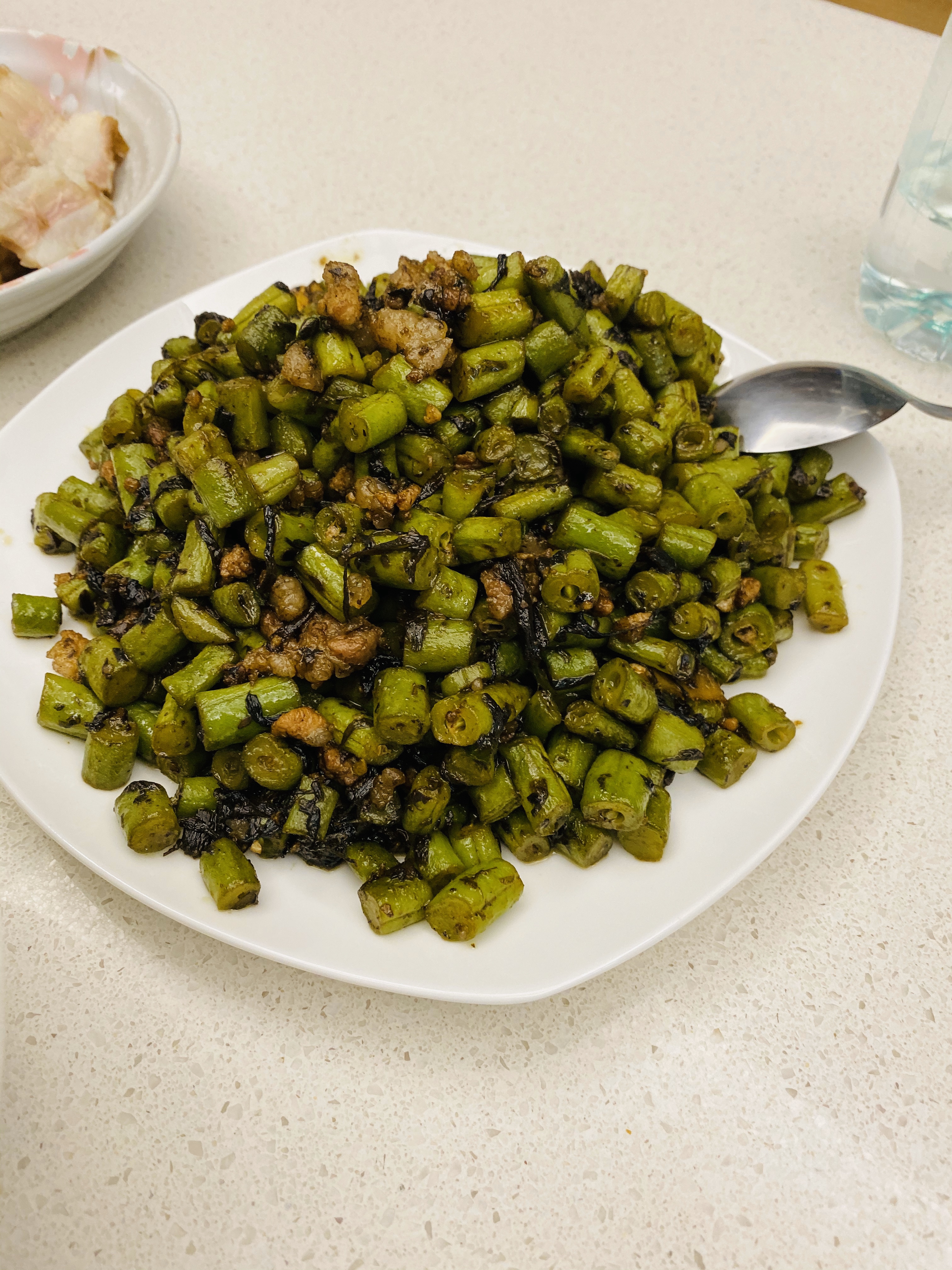 橄榄菜肉碎四季豆的做法