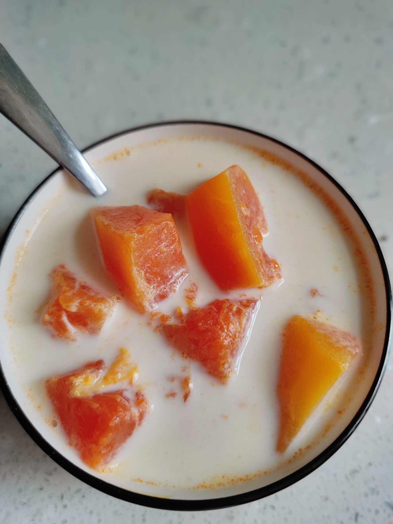 美容养颜的木瓜牛奶🥛超简单的做法