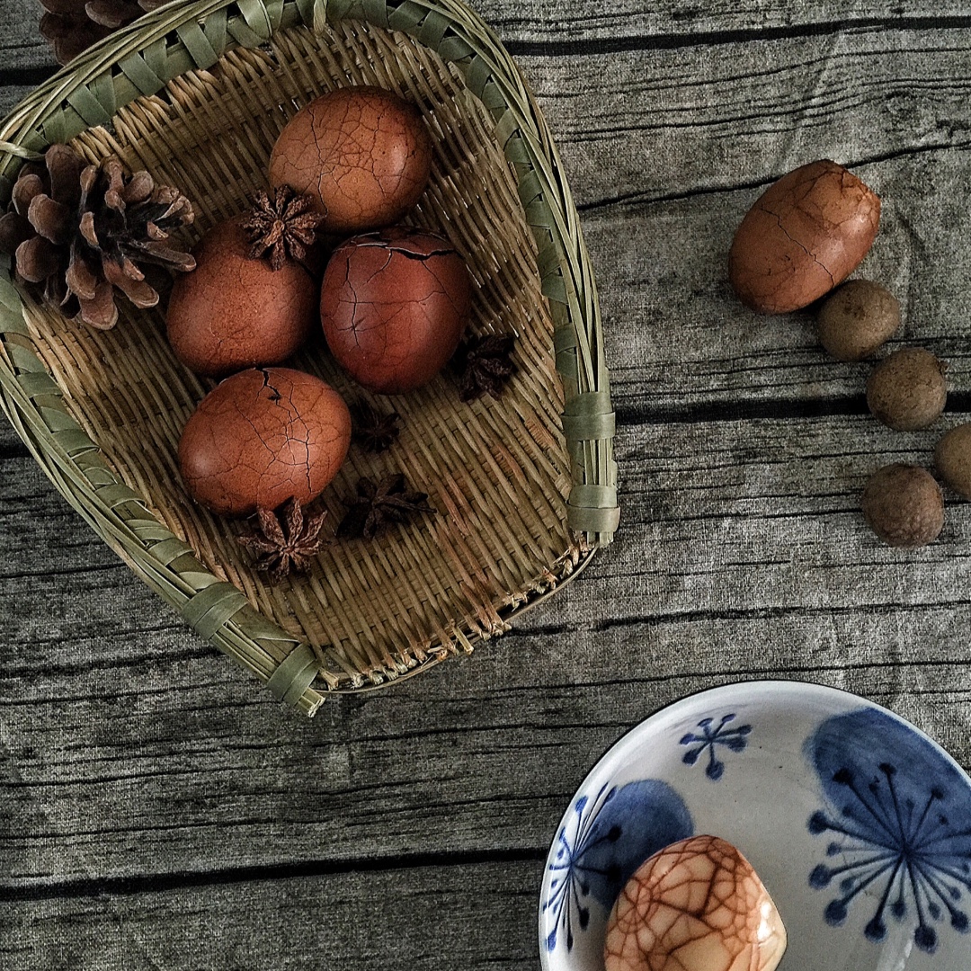 电饭煲煮五香茶叶蛋