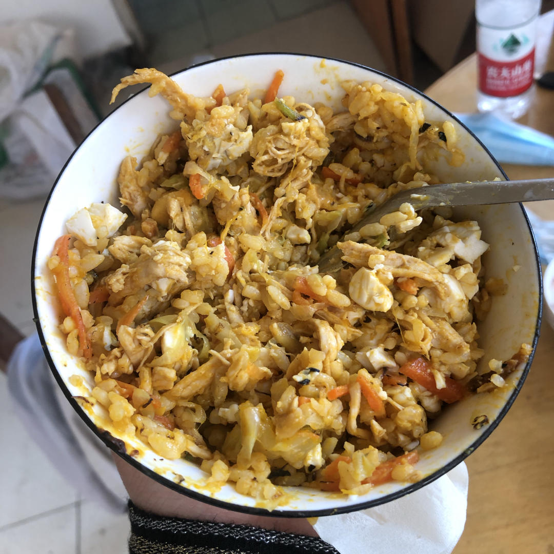 南瓜咸鸭蛋炒饭——最好吃的南瓜炒饭【健康主食】