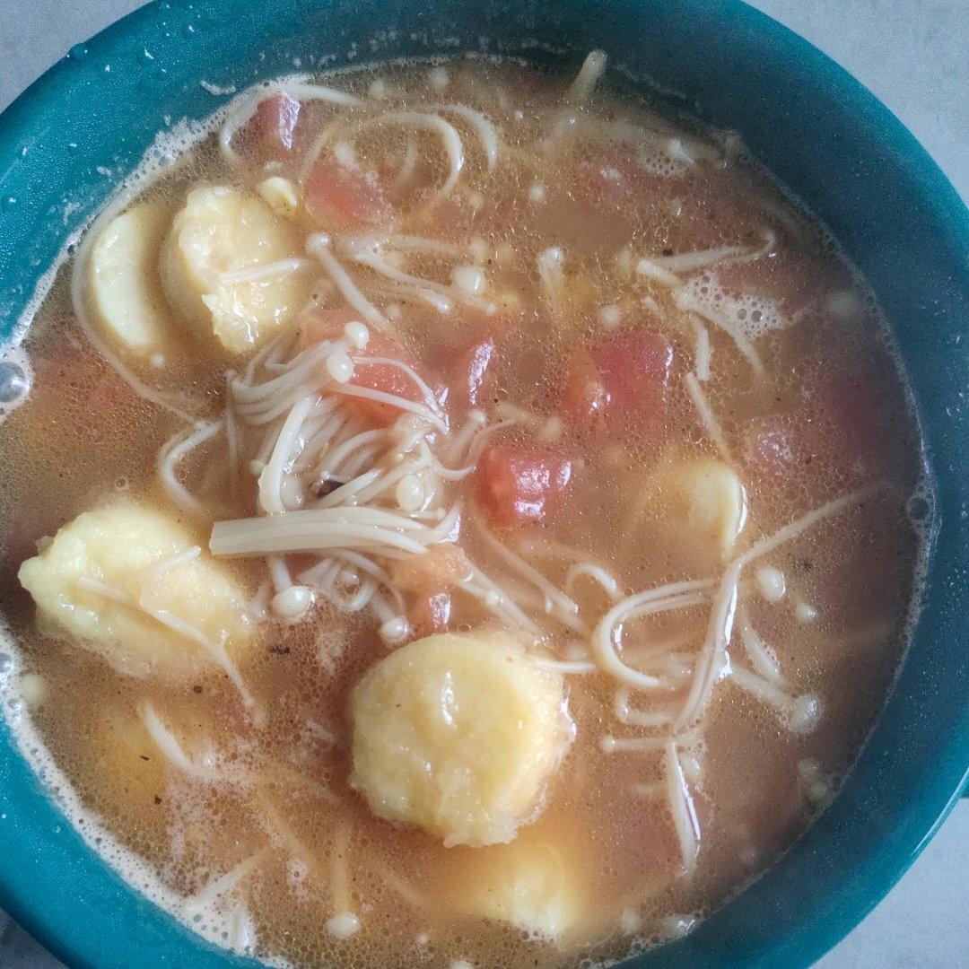 金针菇烧日本豆腐