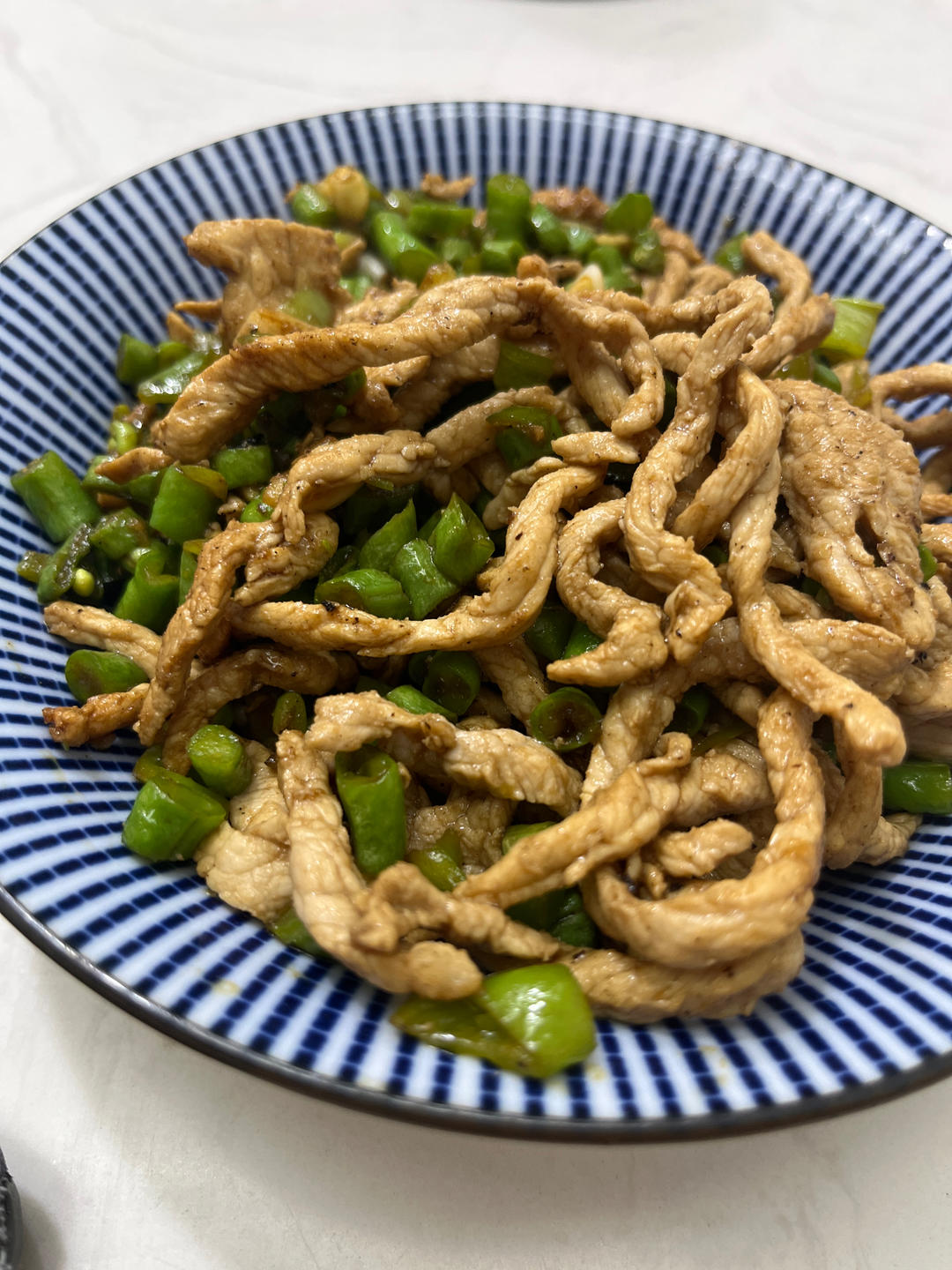 缸豆炒肉糜