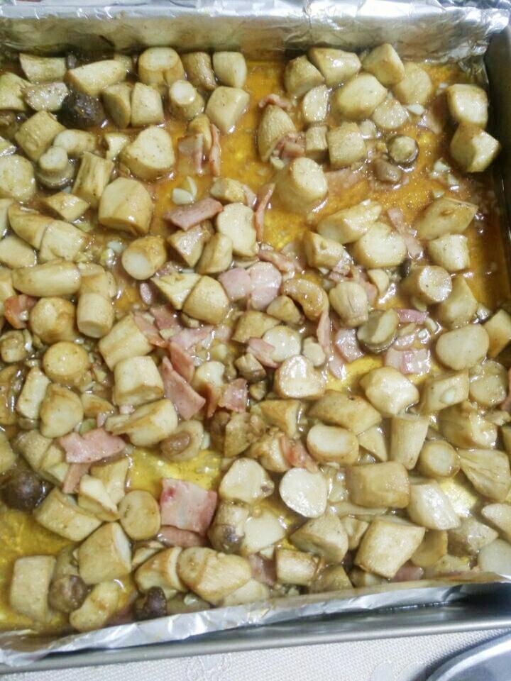 烤蒜蓉培根杏鲍菇(烤箱)的做法