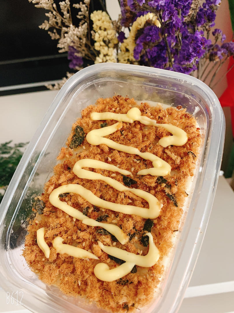 芋泥麻薯肉松蛋糕盒子