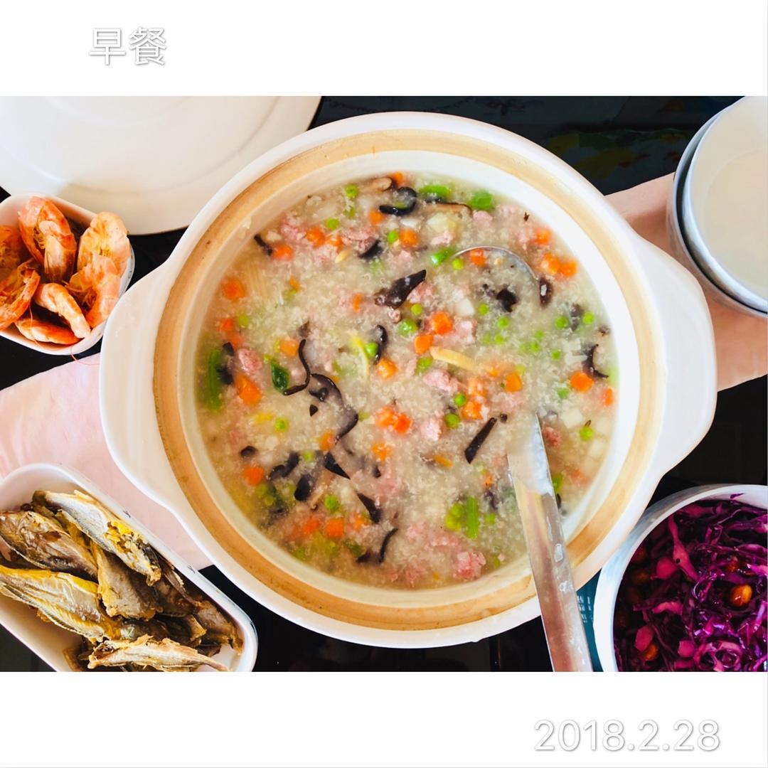 五彩素营养粥