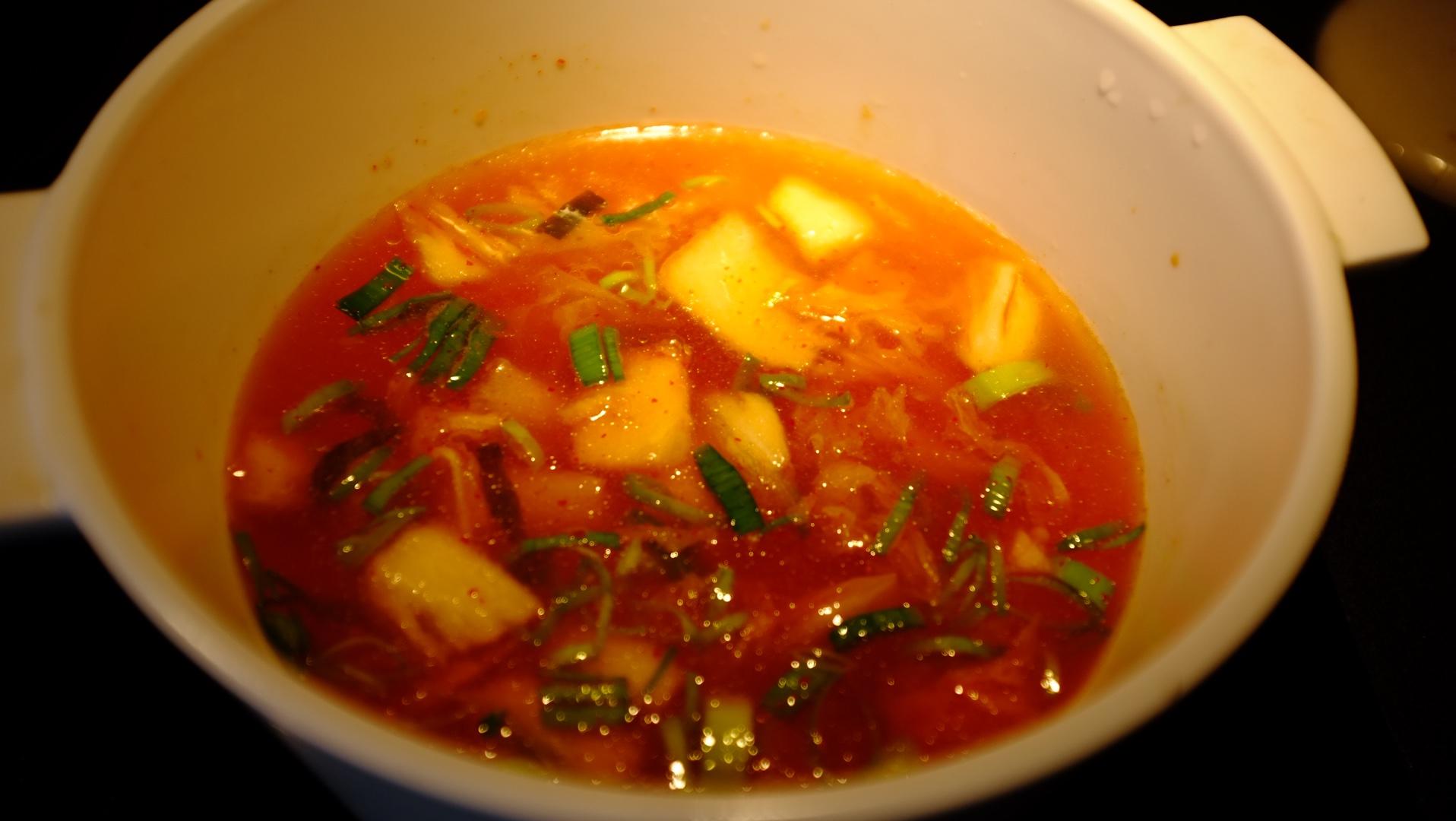 韩式辣白菜海鲜汤的做法 步骤5