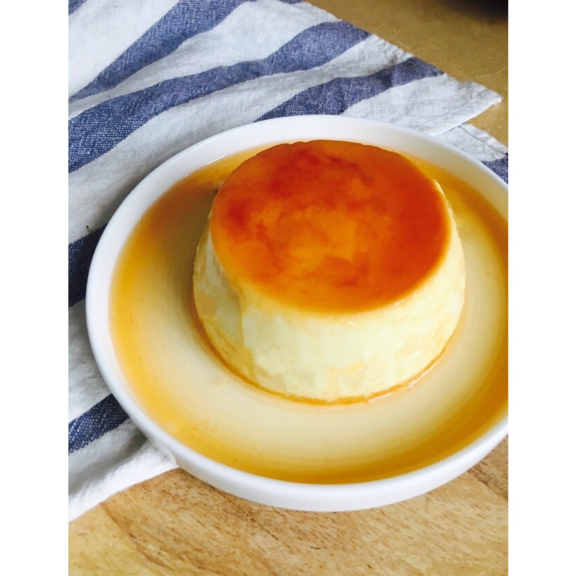 超简易滑又弹的鸡蛋布丁Custard Pudding(详细教程)