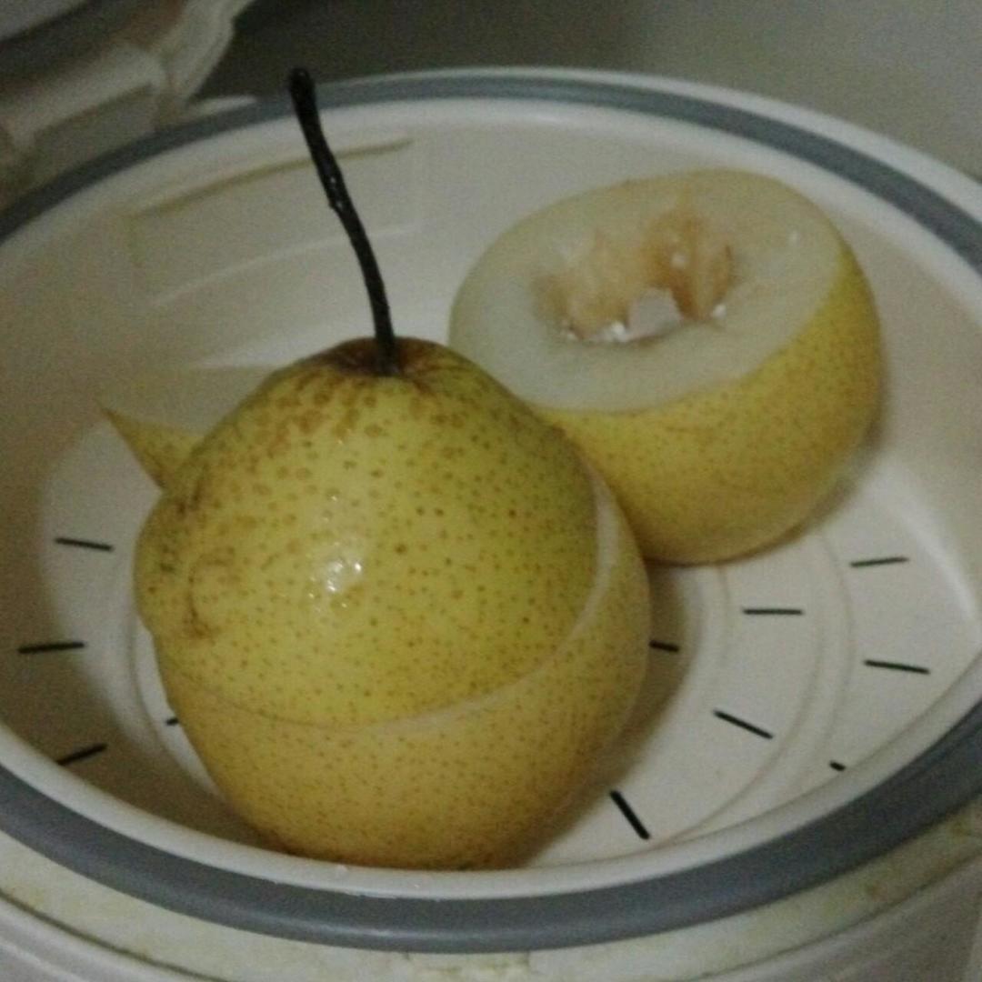 梨盅蒸贝母的做法