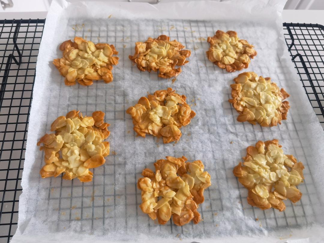 杏仁瓦片 |  杏仁饼干 | 超酥脆 | 超简单