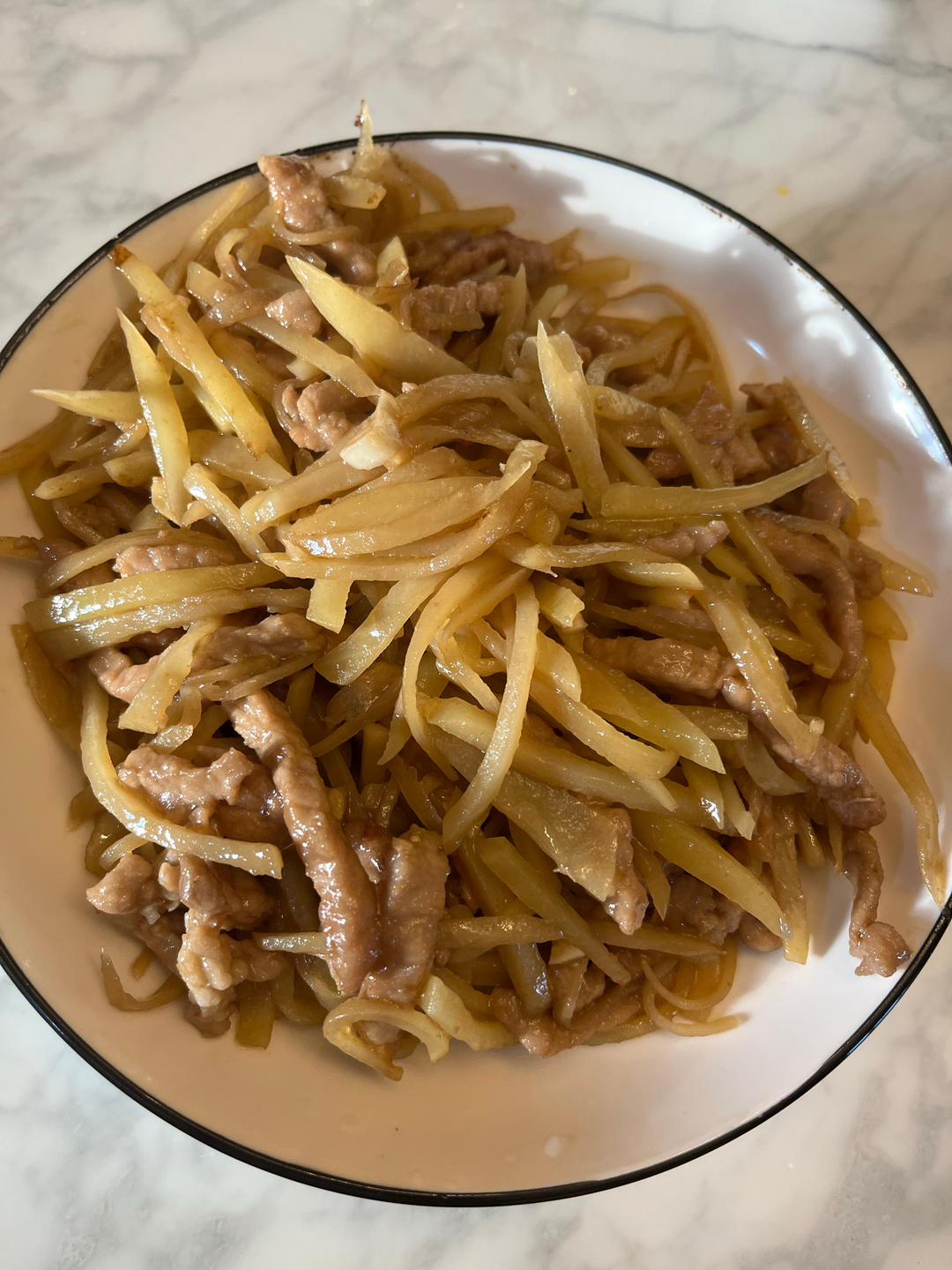 酸辣土豆肉丝——绝对最好吃！