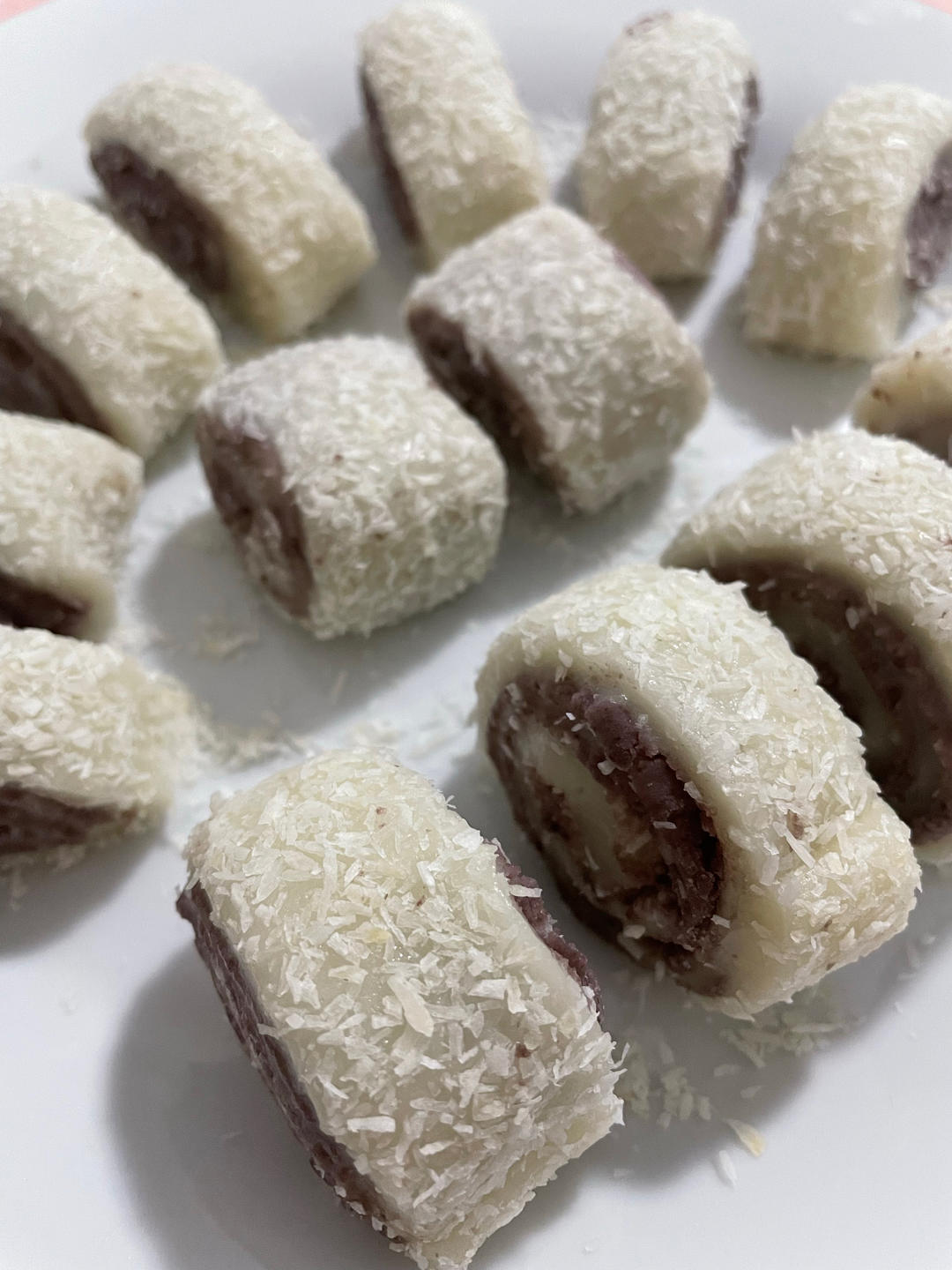 糯米红豆沙卷