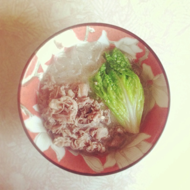 白菜粉丝羊肉汤