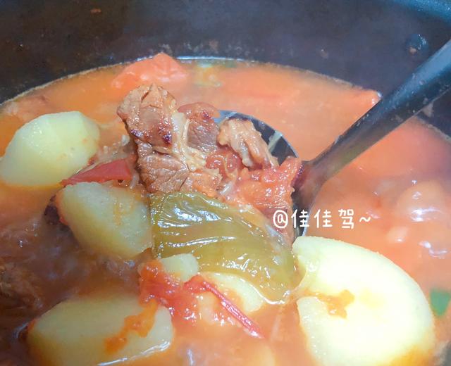 汤太好喝了！番茄土豆炖牛腩的做法