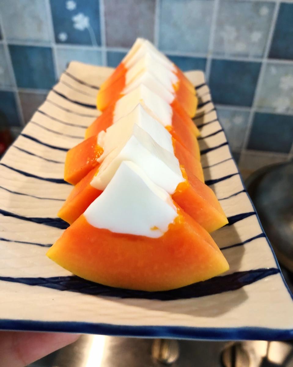 木瓜牛奶冻