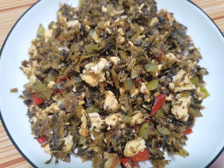 鸡蛋炒外婆菜(下饭菜)