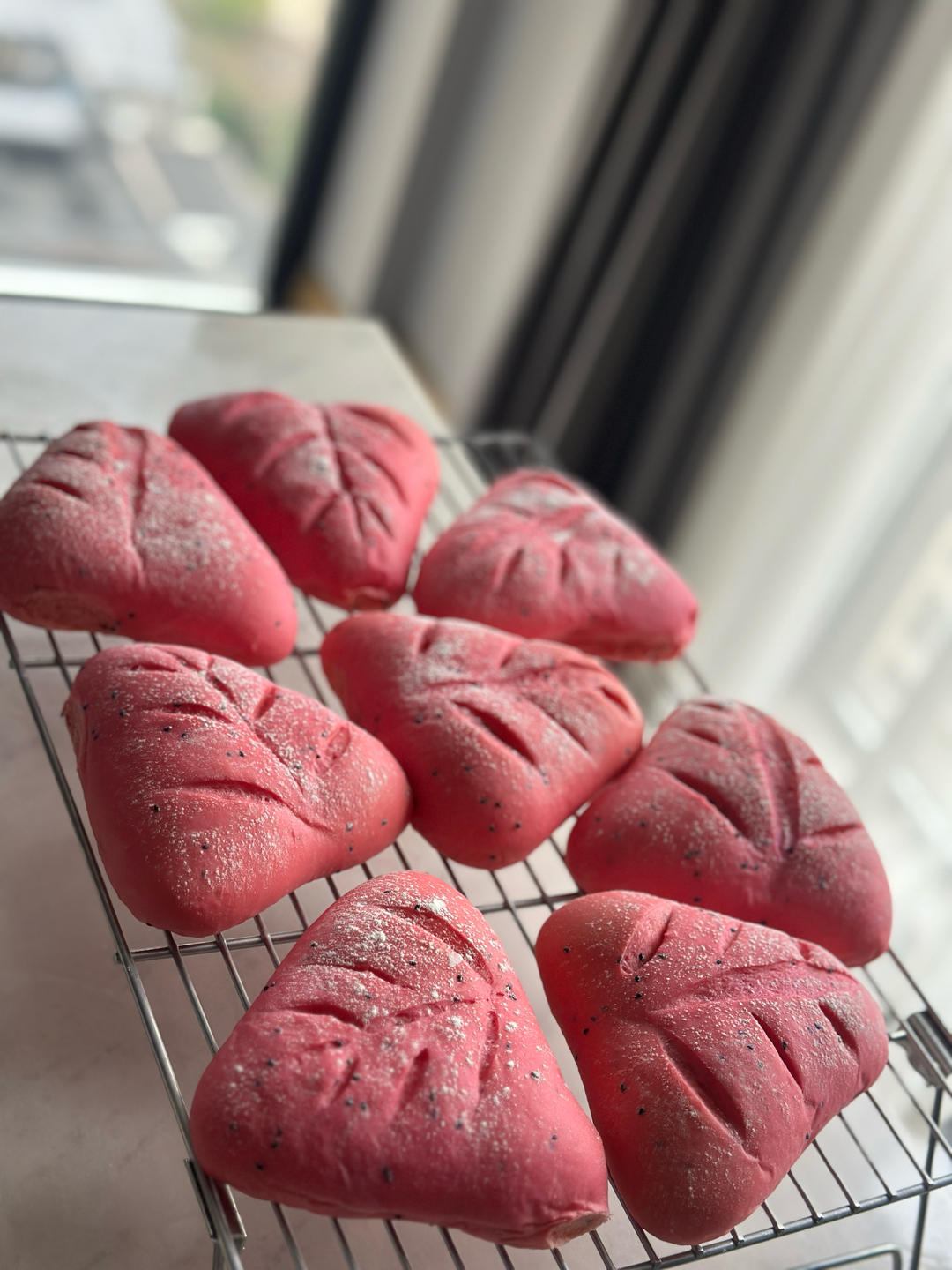 奈雪同款火龙果乳酪软欧包