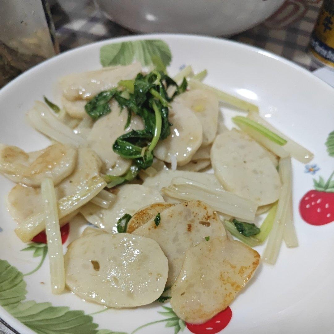 温州鱼饼炒芹菜