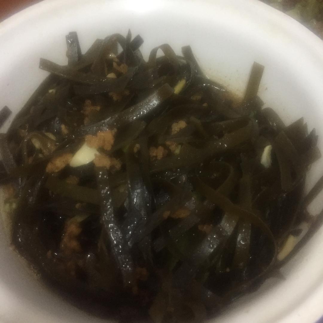 肉沫炒海带