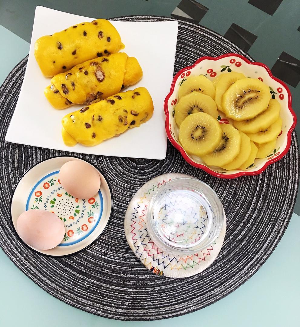 南瓜红豆卷