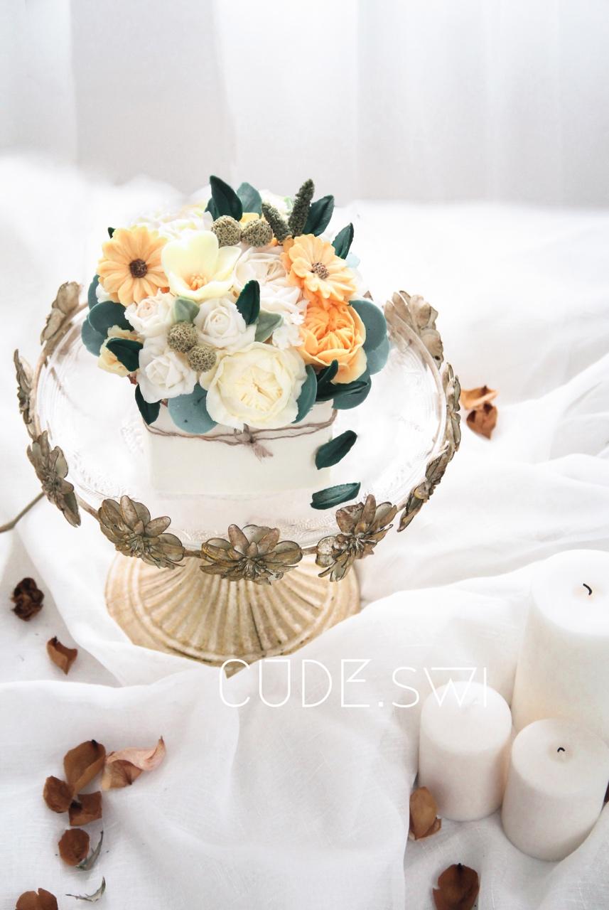 韩式裱花，奶油蛋糕