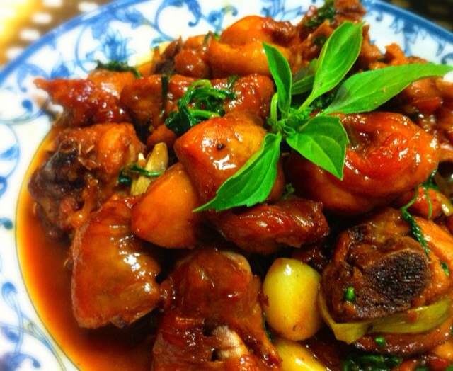 荣儿手制美食做的台式三杯鸡