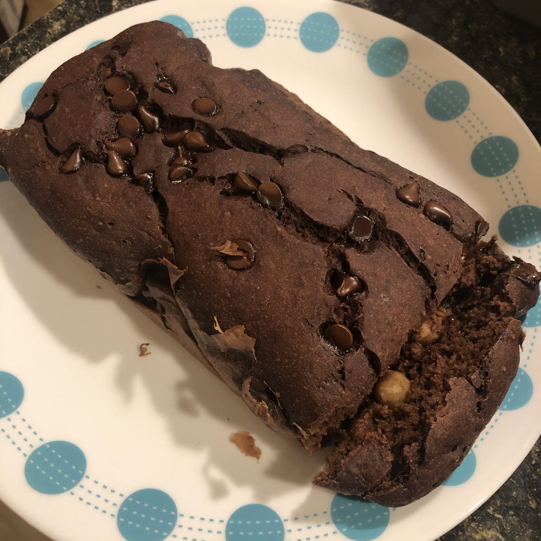 脏脏黑巧磅蛋糕🍫84卡·快手·香蕉版