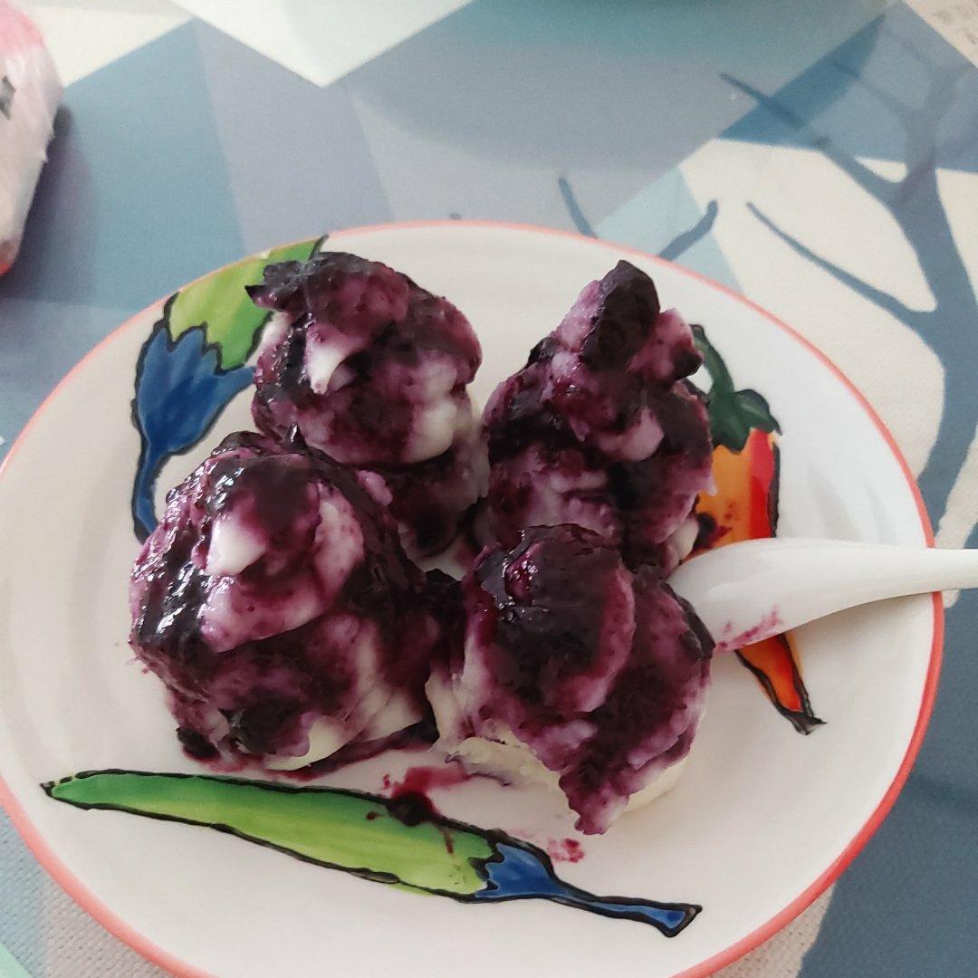 超级简单的蓝莓山药