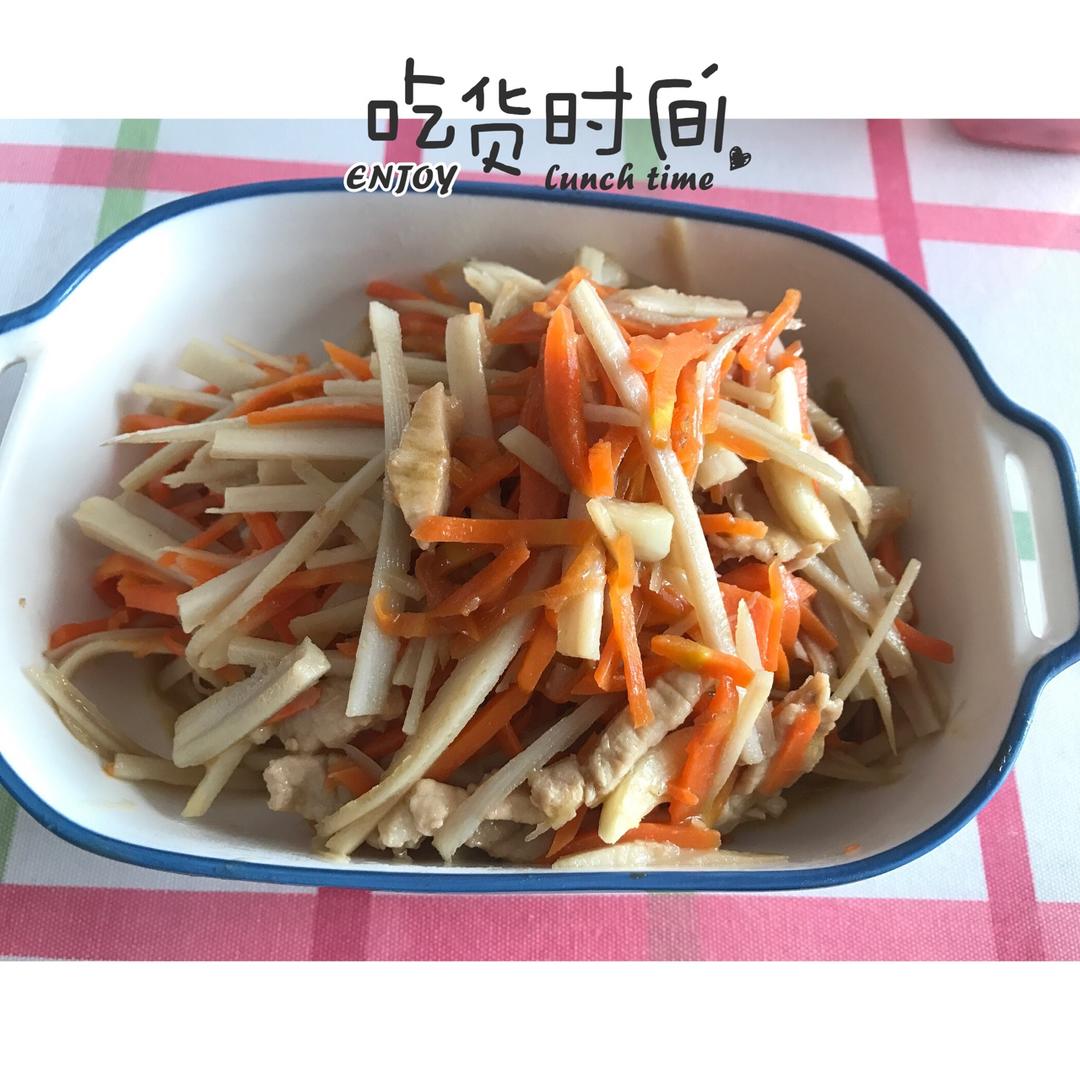 莲菜（莲藕）炒肉丝