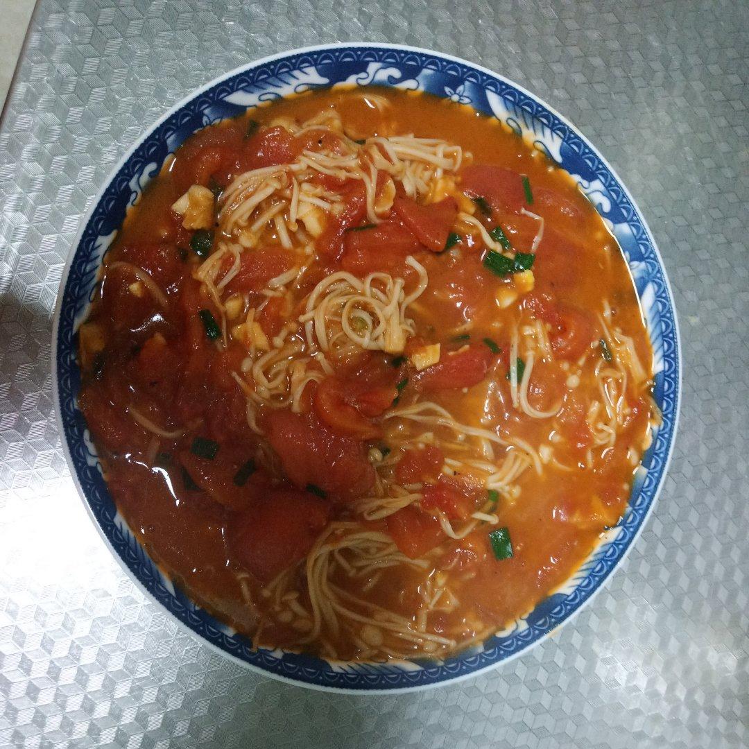 低脂低卡～营养又下饭的番茄金针菇