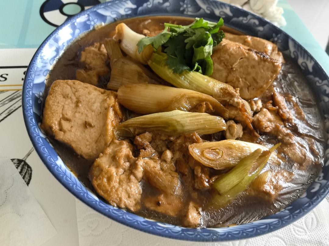 葱烧豆腐