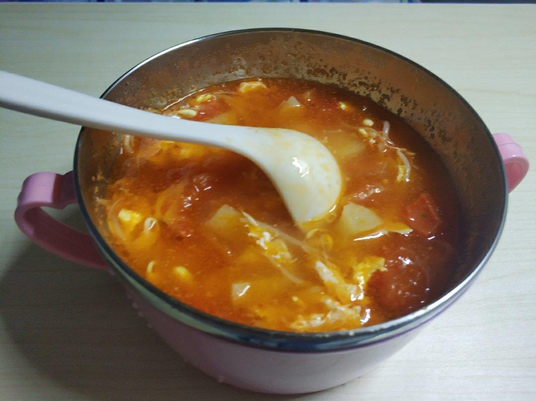 #排毒汤#西红柿豆芽汤