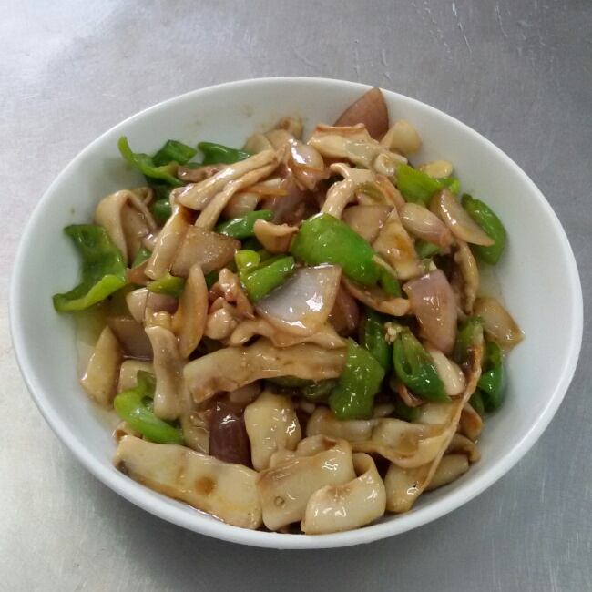 青椒炒鱿鱼