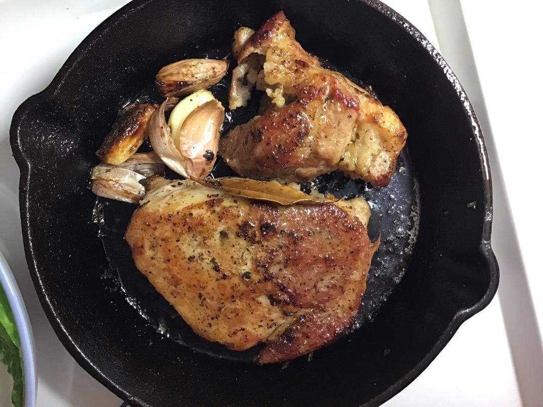 五分钟成就的宴客菜：香煎梅花肉